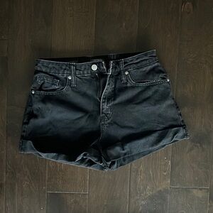 Black Jean Short Shorts